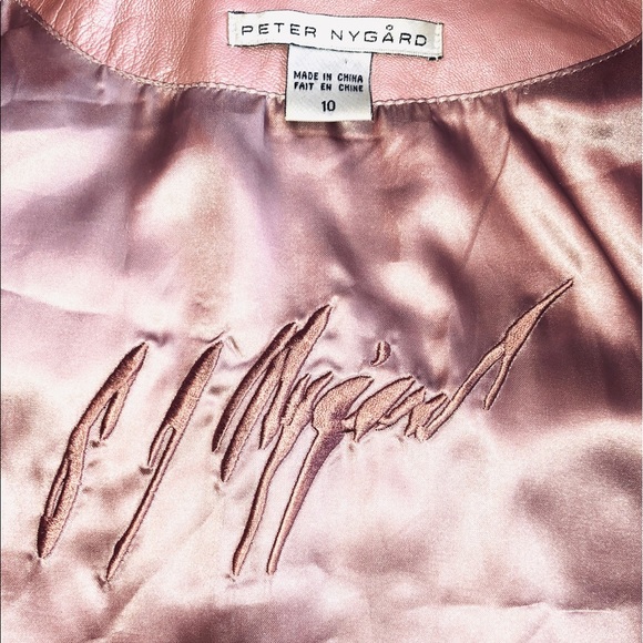 Leather Ice Pink/Rose Cropped Jacket - Picture 3 of 16